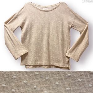 Lou & Grey Polka Dot Textured Knit Top